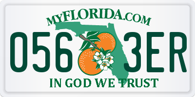 FL license plate 0563ER