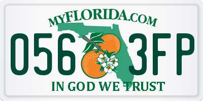 FL license plate 0563FP