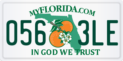 FL license plate 0563LE