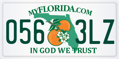 FL license plate 0563LZ