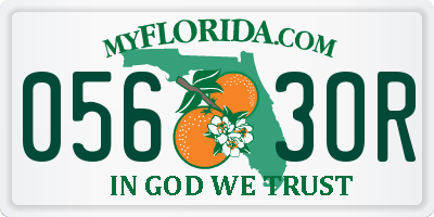 FL license plate 0563OR