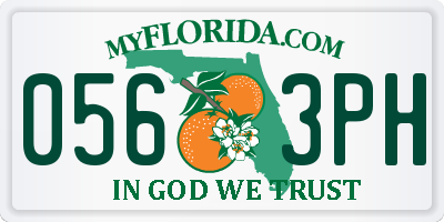 FL license plate 0563PH