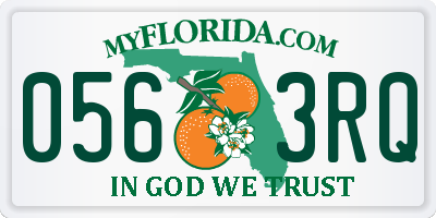 FL license plate 0563RQ