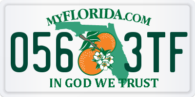 FL license plate 0563TF