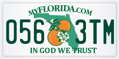 FL license plate 0563TM