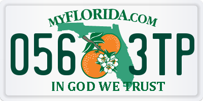 FL license plate 0563TP