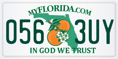 FL license plate 0563UY