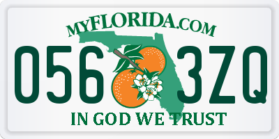 FL license plate 0563ZQ