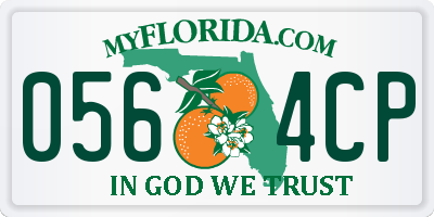 FL license plate 0564CP
