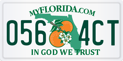 FL license plate 0564CT