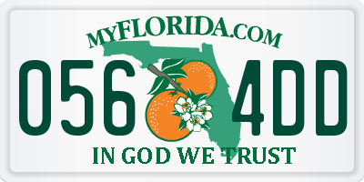 FL license plate 0564DD