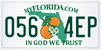 FL license plate 0564EP