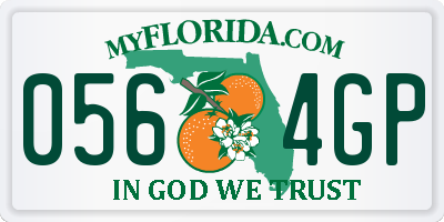 FL license plate 0564GP