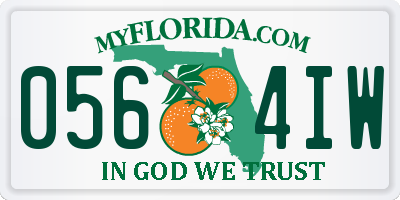 FL license plate 0564IW