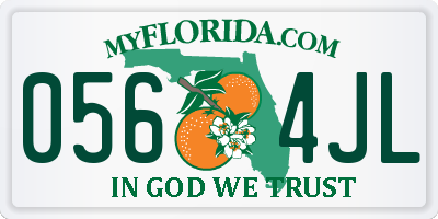 FL license plate 0564JL