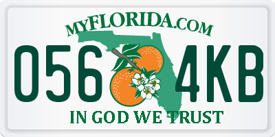 FL license plate 0564KB