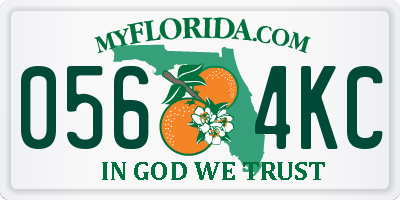FL license plate 0564KC