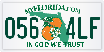 FL license plate 0564LF