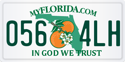 FL license plate 0564LH