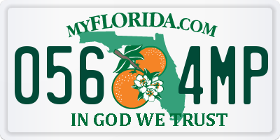 FL license plate 0564MP