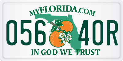 FL license plate 0564OR