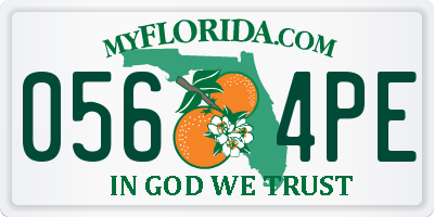 FL license plate 0564PE