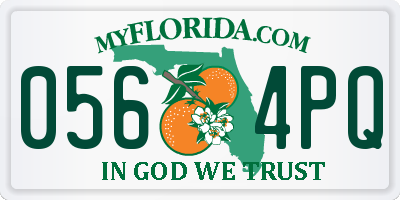 FL license plate 0564PQ