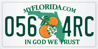 FL license plate 0564RC