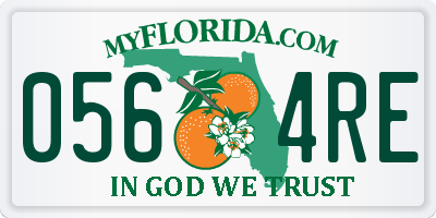 FL license plate 0564RE
