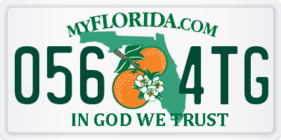 FL license plate 0564TG