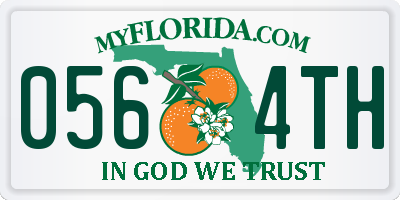 FL license plate 0564TH