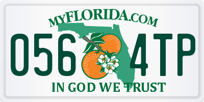 FL license plate 0564TP