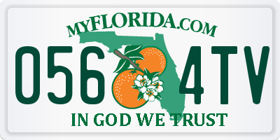 FL license plate 0564TV