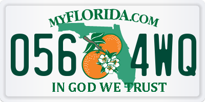 FL license plate 0564WQ