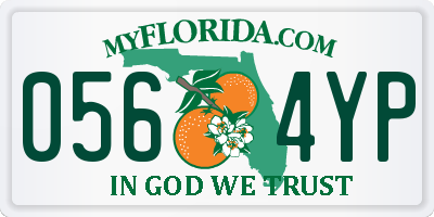 FL license plate 0564YP