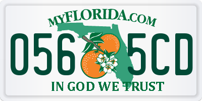 FL license plate 0565CD