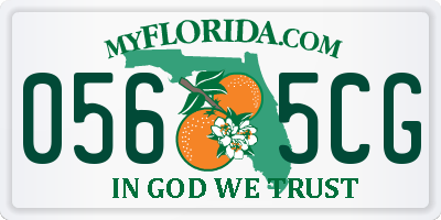 FL license plate 0565CG