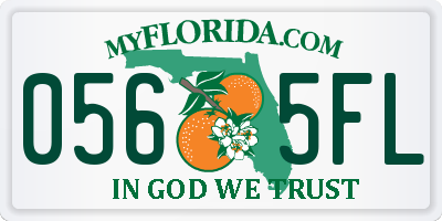 FL license plate 0565FL