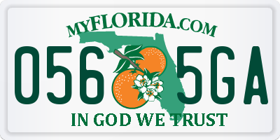 FL license plate 0565GA