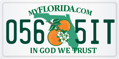 FL license plate 0565IT
