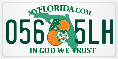 FL license plate 0565LH