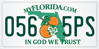 FL license plate 0565PS