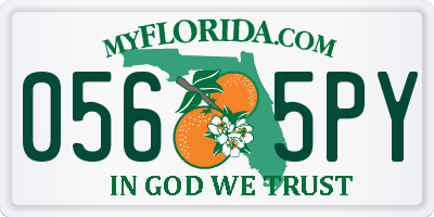 FL license plate 0565PY