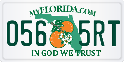 FL license plate 0565RT
