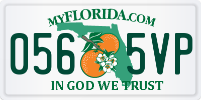 FL license plate 0565VP
