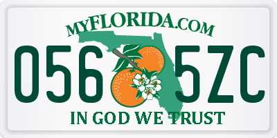 FL license plate 0565ZC