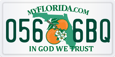 FL license plate 0566BQ