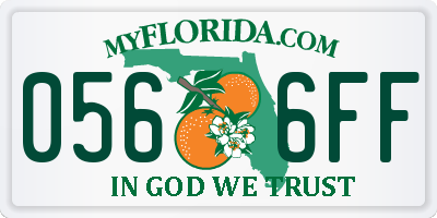 FL license plate 0566FF