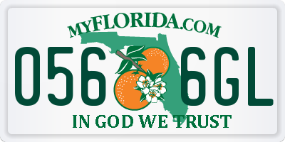 FL license plate 0566GL