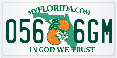 FL license plate 0566GM